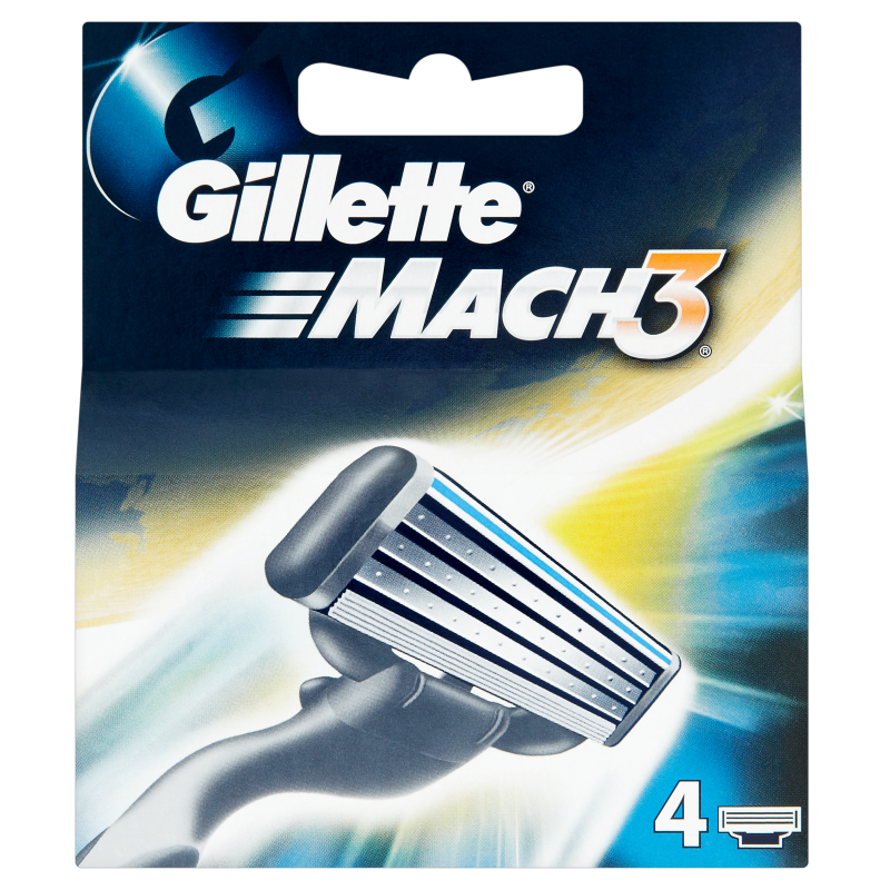 Gillette Mach 3- 4ks náhradní břity