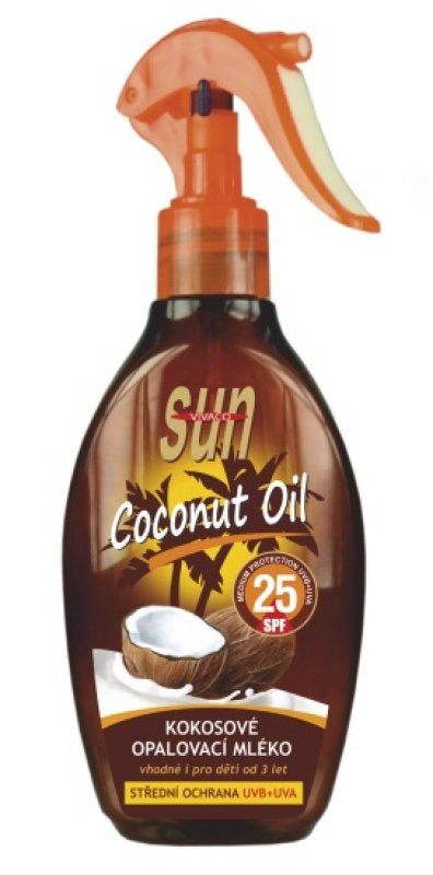 Opalovací mléko s kokosovým olejem OF 25