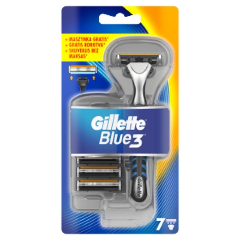 Gillette Blue3 NH 7ks+strojek