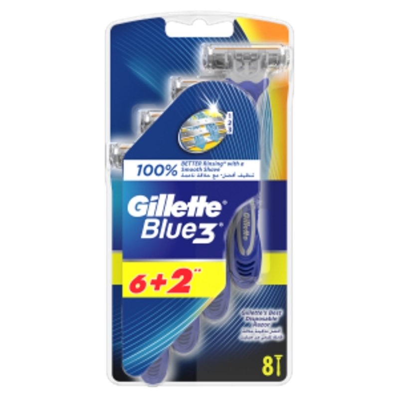 Gillette blue3 holítka (6+2ks/BLI)