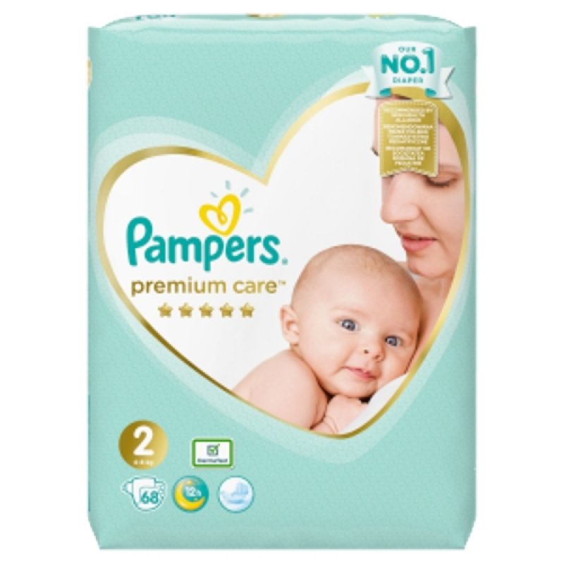 Pampers Premium Value Pack (68/fol)