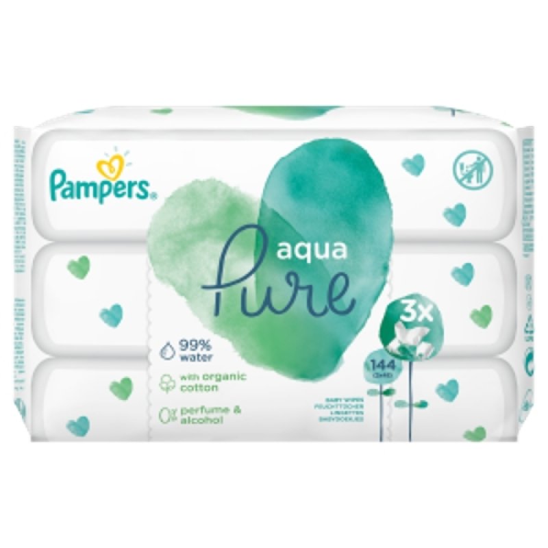 Pampers wipes (3x48/fol) Aqua Pure