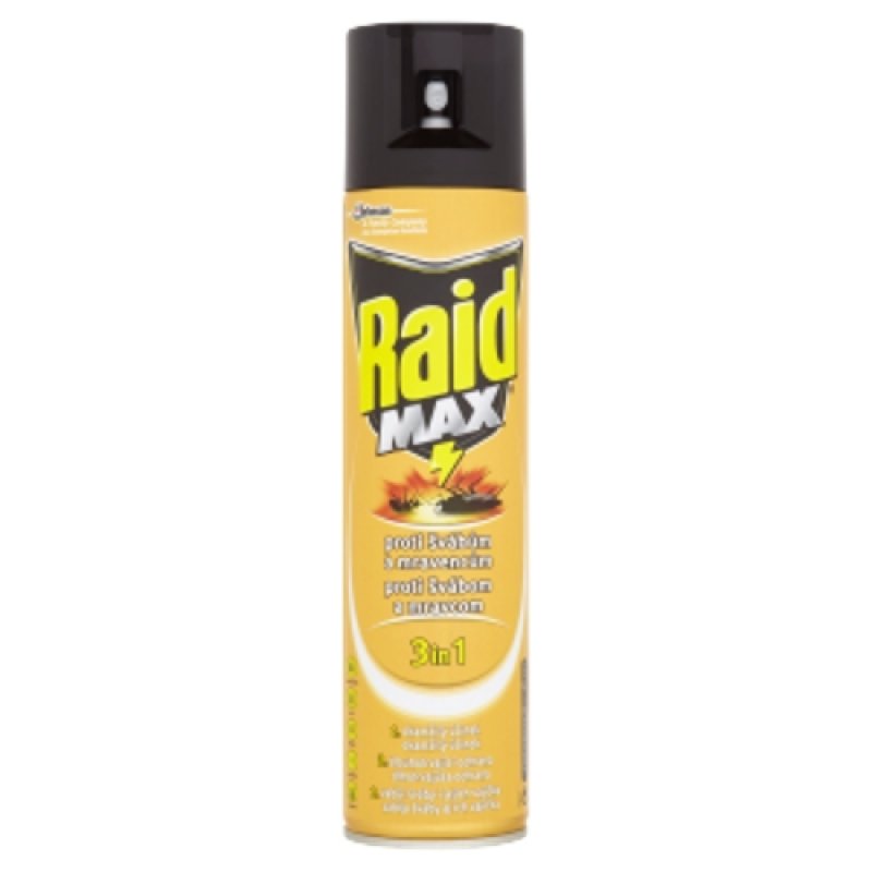 Raid spray MAX lezoucí hmyz,400ml