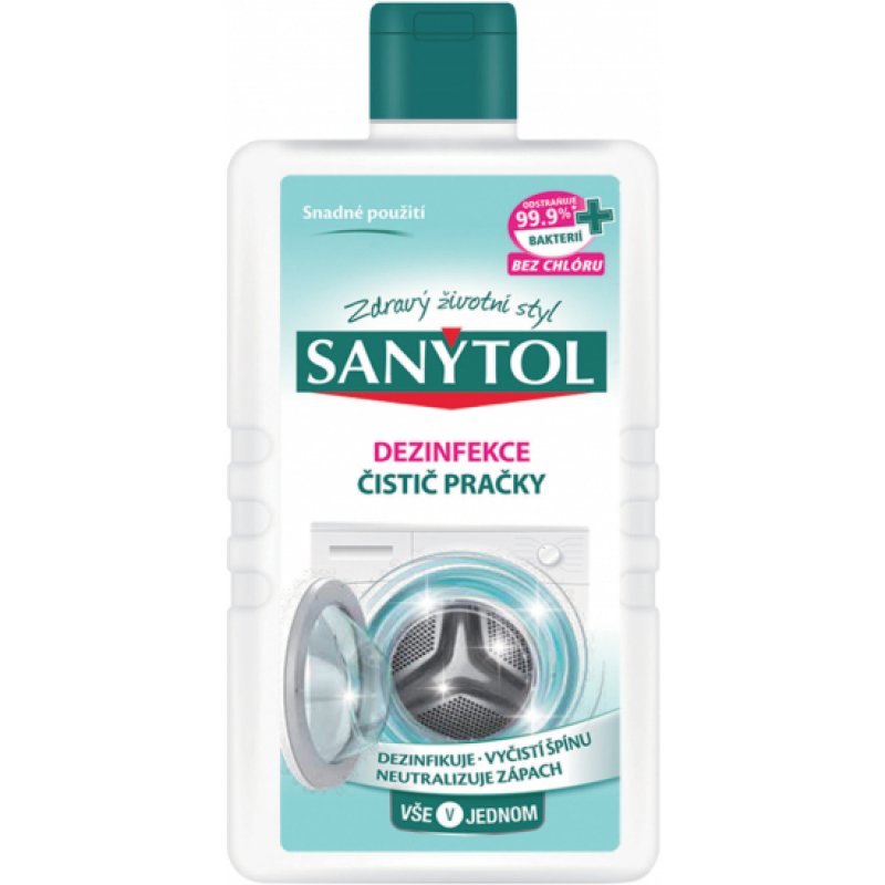 Sanytol dezinfekční čistič pračky, 250 ml