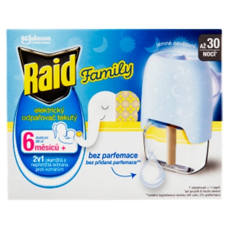 Raid Family el odpař tekutý 30nocí