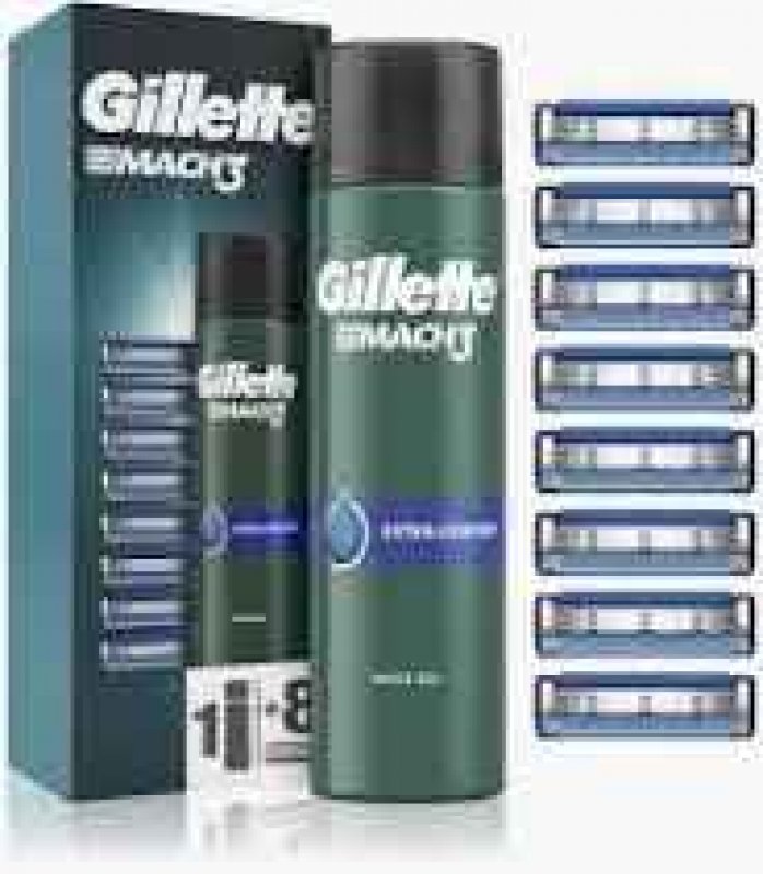 Gillette Mach3 8NH+Gel 200ml