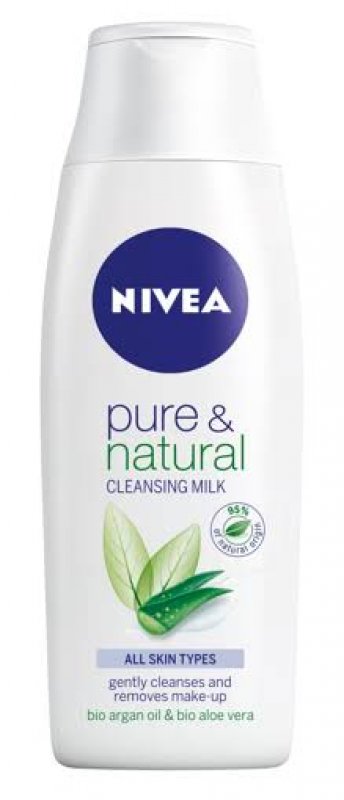 Nivea Pure & Natural čistící pleťové mléko 200 ml